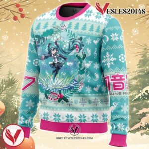 Christmas Symphony Hatsune Miku Ugly Christmas Sweater, Unique Christmas Gift For Fans - Vesles2014S 1