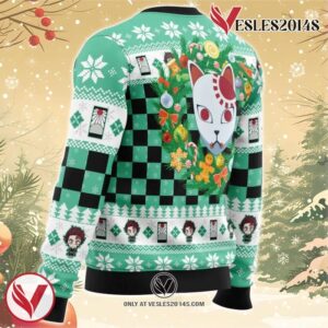 Christmas Tanjiro Kamado Demon Slayer Ugly Christmas Sweater, Unique Christmas Gift For Fans - Vesles2014S 2
