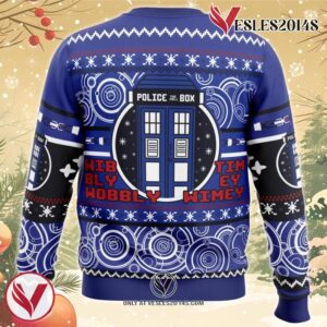 Christmas Through Time And Space Doctor Who Ugly Christmas Sweater, Unique Christmas Gift For Fans - Vesles2014S 1