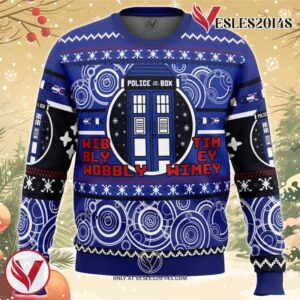 Christmas Through Time And Space Doctor Who Ugly Christmas Sweater, Unique Christmas Gift For Fans - Vesles2014S
