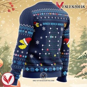 Christmas Tree Pac-Man Christmas Sweater 2