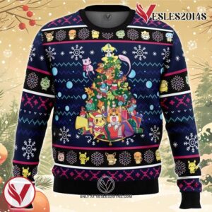 Christmas Tree Pokemon Ugly Christmas Sweater, Unique Christmas Gift For Fans - Vesles2014S