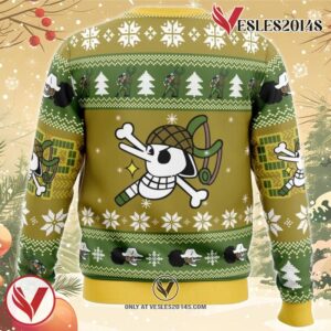 Christmas Usopp One Piece Ugly Christmas Sweater, Unique Christmas Gift For Fans - Vesles2014S 3