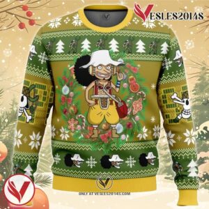 Christmas Usopp One Piece Ugly Christmas Sweater, Unique Christmas Gift For Fans - Vesles2014S