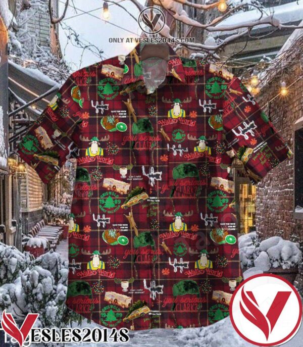 Christmas Vacation Red Plaid Hawaiian Shirt, Unique Gifts For Friends - Vesles2014S 1