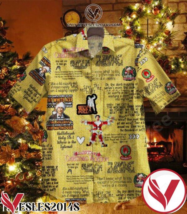 Christmas Vacation Yellow Hawaiian Shirt, Unique Gifts For Friends - Vesles2014S 1