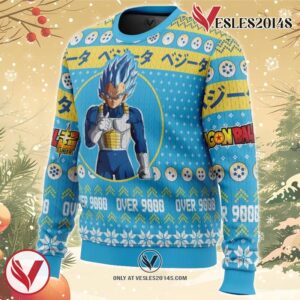 Christmas Vegeta Dragon Ball Z Ugly Christmas Sweater, Unique Christmas Gift For Fans - Vesles2014S 1
