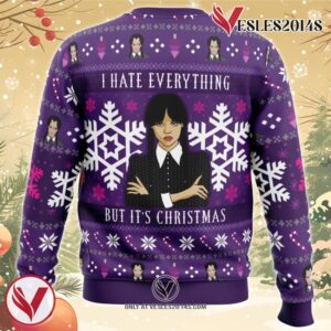 Christmas Wednesday Adams Family Ugly Christmas Sweater, Unique Christmas Gift For Fans - Vesles2014S 1
