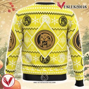 Christmas Yellow Ranger Power Rangers Ugly Christmas Sweater, Unique Christmas Gift For Fans - Vesles2014S 1