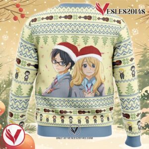 Christmas Your Lie in April Ugly Christmas Sweater, Unique Christmas Gift For Fans - Vesles2014S 1