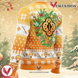 Christmas Zenitsu Agatsuma Demon Slayer Ugly Christmas Sweater, Unique Christmas Gift For Fans - Vesles2014S 2