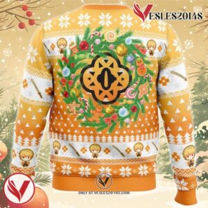 Christmas Zenitsu Agatsuma Demon Slayer Ugly Christmas Sweater, Unique Christmas Gift For Fans - Vesles2014S 3