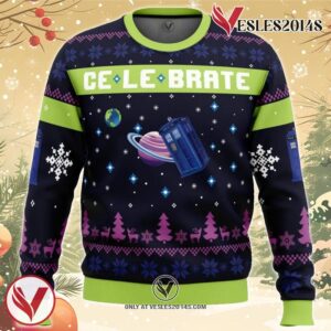 Christmas in Gallifrey Doctor Who Ugly Christmas Sweater, Unique Christmas Gift For Fans - Vesles2014S