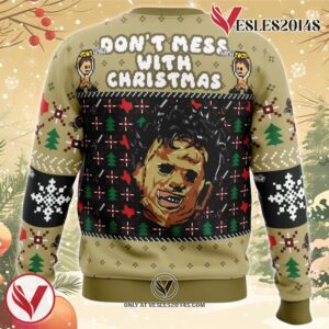 Christmas in Texas Leatherface Ugly Christmas Sweater, Unique Christmas Gift For Fans - Vesles2014S 1
