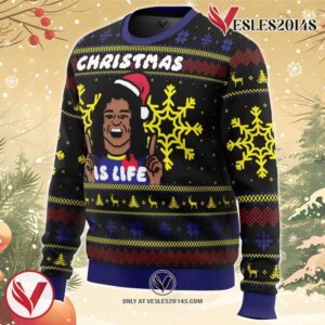 Christmas is Life Dani Rojas Ugly Christmas Sweater, Unique Christmas Gift For Fans - Vesles2014S 1