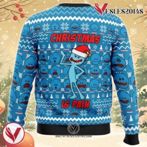 Christmas is Pain Mr. Meeseeks Ugly Christmas Sweater, Unique Christmas Gift For Fans - Vesles2014S 1
