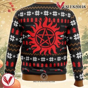 Christmas with the Winchesters Supernatural Ugly Christmas Sweater, Unique Christmas Gift For Fans - Vesles2014S 1