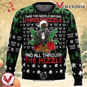 Christmizzle Snoop Dogg Ugly Christmas Sweater, Unique Christmas Gift For Fans - Vesles2014S