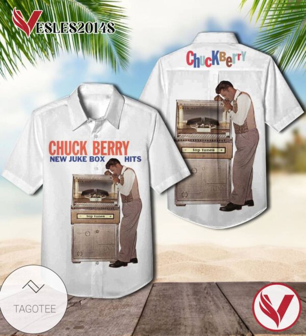 Chuck Berry New Juke Box Hits Album Cover Hawaiian Shirt, Best Gift For Music Lovers Vesles2014S