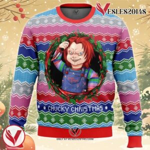 Chucky Christmas Ugly Christmas Sweater, Unique Christmas Gift For Fans - Vesles2014S