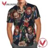 Chucky Hibicus Horror Halloween Casual Beach Full Printing Hawaiian Shirt Vesles2014S