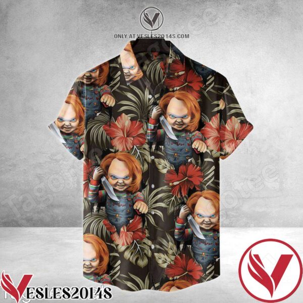 Chucky Tropical Hibiscus Hawaiian Shirt, Unique Gifts For Friends - Vesles2014S 1