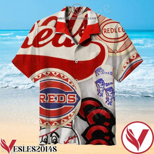 Cincinnati Reds Baseball Team Redlegs Hawaiian Shirt, Unique Gifts For Friends - Vesles2014S 1