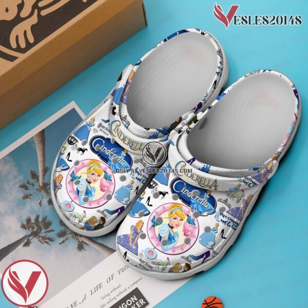 Cinderella Cartoon Movie Crocs Crocband Clogs Shoes Comfortable For Men Women and Kids - Vesles2014S 2