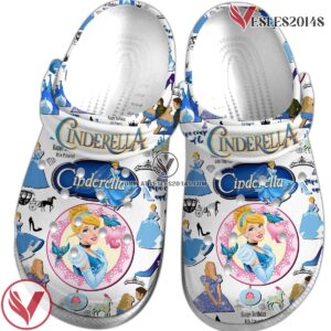 Cinderella Cartoon Movie Crocs Crocband Clogs Shoes Comfortable For Men Women and Kids - Vesles2014S 4