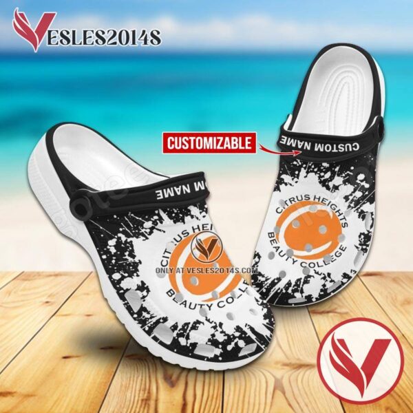 Citrus Heights Beauty College Crocs Classic Clogs, Unique Footwear For Fans