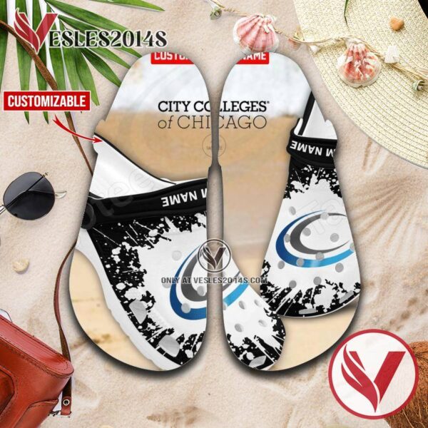 City Colleges of Chicago Crocs Classic Clogs, Unique Footwear For Fans 1
