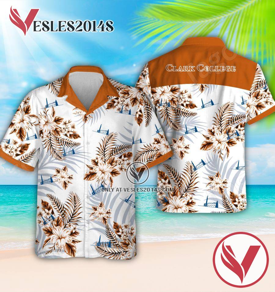 Clark College Short Sleeve Shirt, Summer Shorts, Perfect Gifts Idea In Holiday - Vesles2014S 1