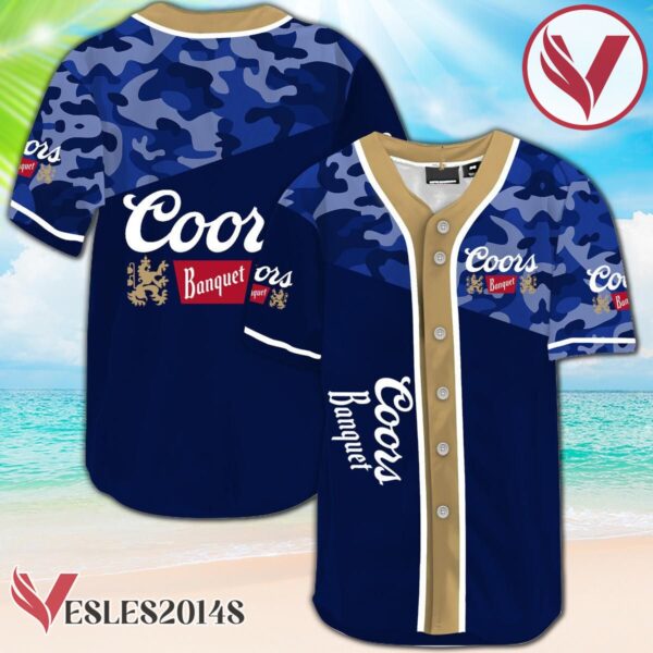 Classic Camouflage Coors Banquet Baseball Jersey, Perfect Gifts For Fans - Vesles2014S