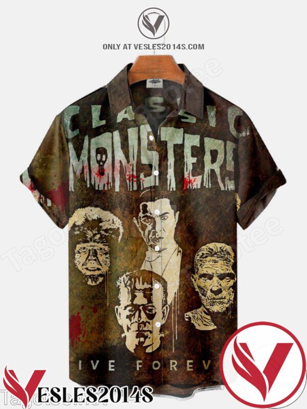 Classic Monster Ive Forever Halloween Hawaiian Shirt, Unique Gifts For Friends - Vesles2014S 1