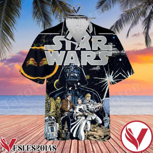 Classic Star Wars Disney Hawaiian Shirt And Short, Unique Gifts For Friends - Vesles2014S 1