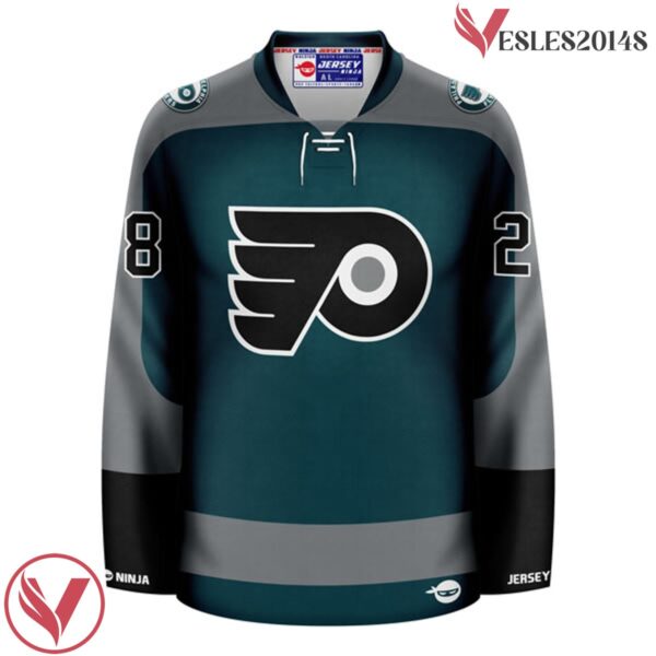Claude Giroux Philadelphia Flyers And Eagles Mashup Green  Jersey, Gift For Football Fans - Vesles2014S 2