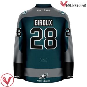 Claude Giroux Philadelphia Flyers And Eagles Mashup Green  Jersey, Gift For Football Fans - Vesles2014S 3