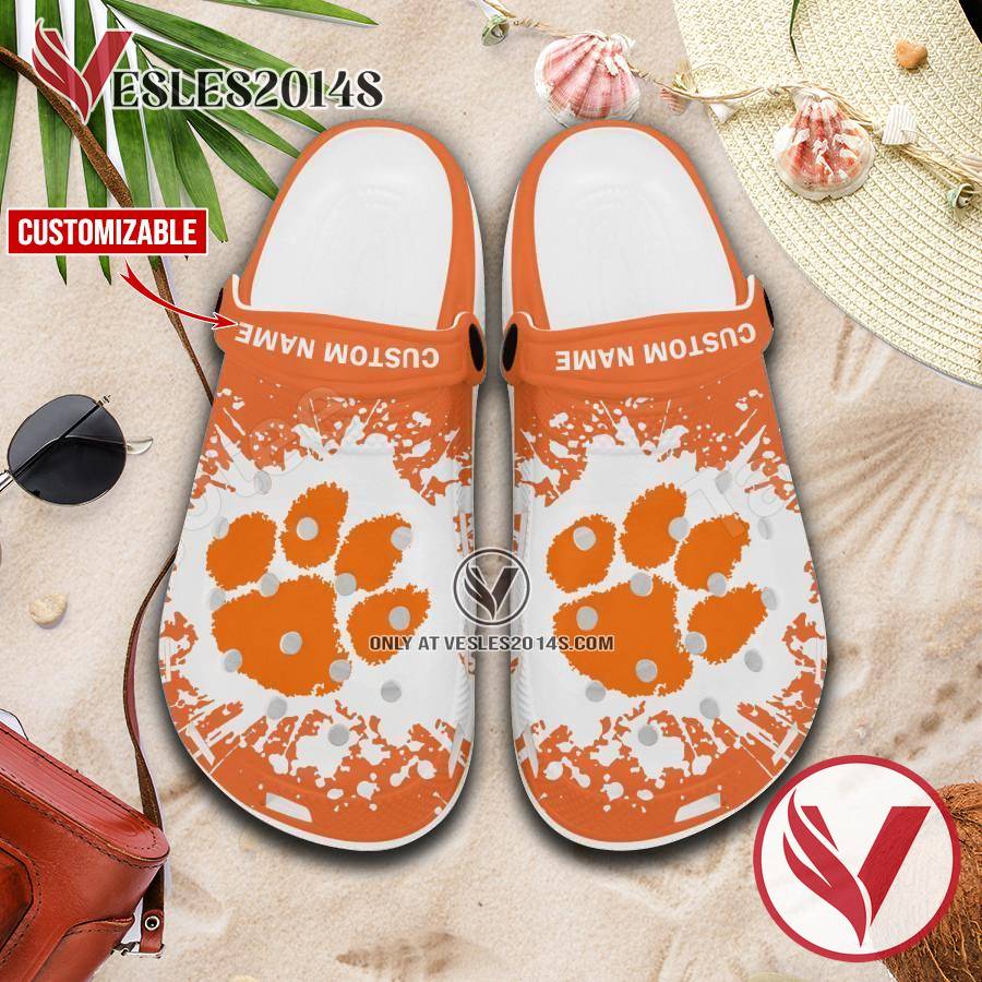 Clemson Logo Custom Crocs Clogs, Unique Footwear For Fans 1