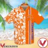 Clemson Tigers Flowery Orange Hawaiian Shirt And Short, Unique Gifts For Friends - Vesles2014S 1