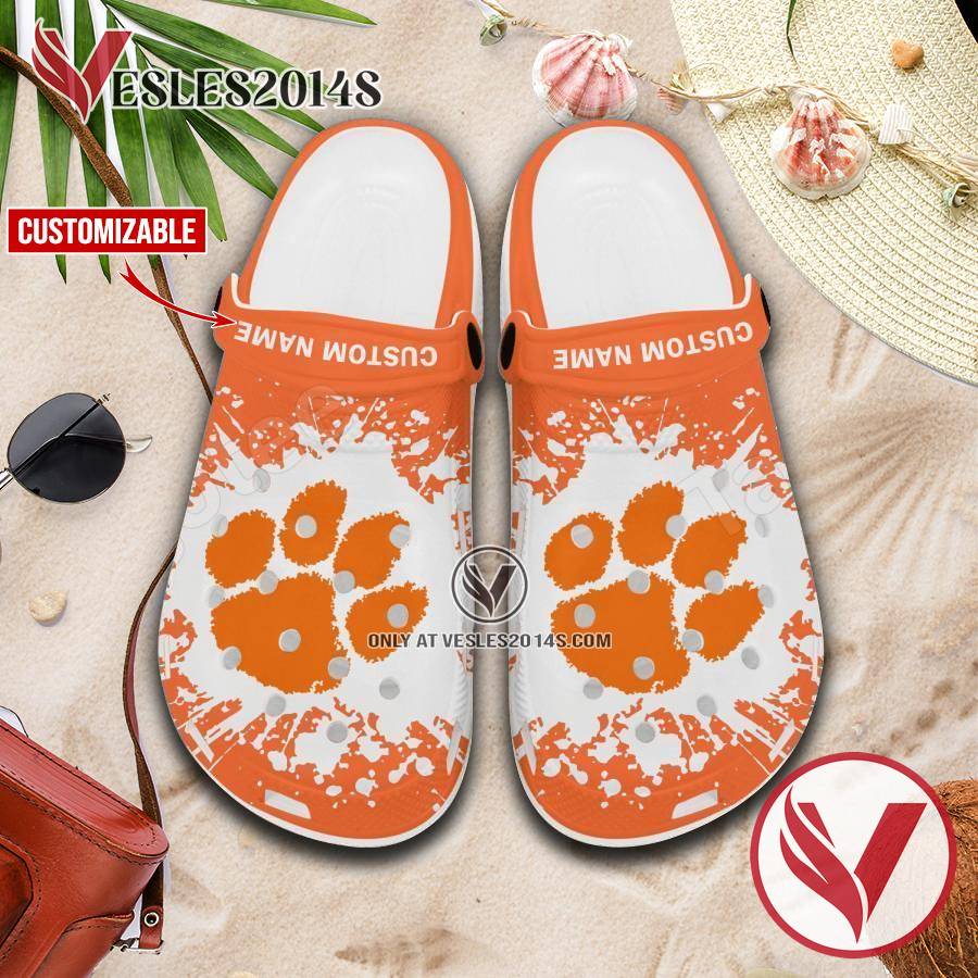 Clemson University Crocs Classic Clogs, Unique Footwear For Fans 1