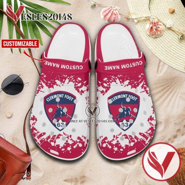 Clermont Foot Custom Crocs Clogs, Unique Footwear For Fans 1