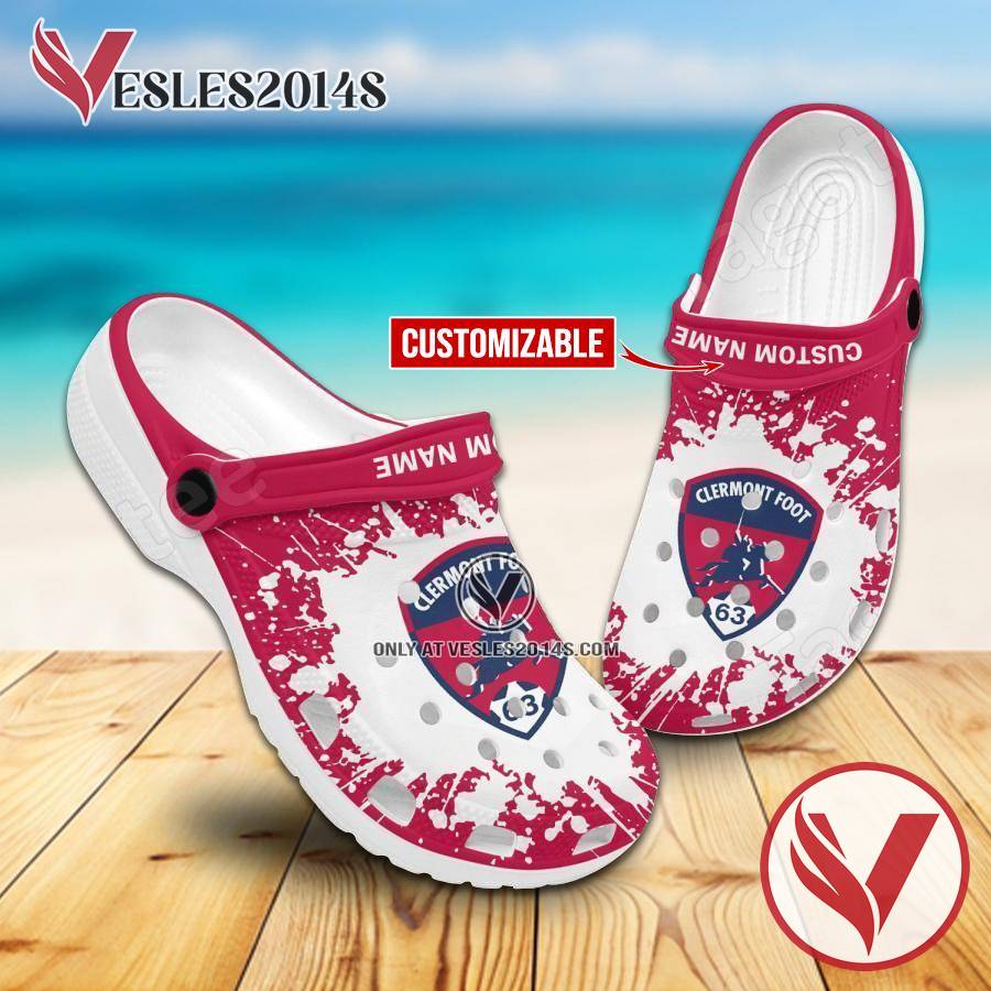 Clermont Foot Custom Crocs Clogs, Unique Footwear For Fans