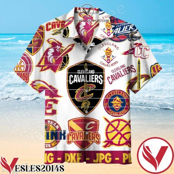 Cleveland Cavaliers Vintage White Hawaiian Shirt, Unique Gifts For Friends - Vesles2014S 1