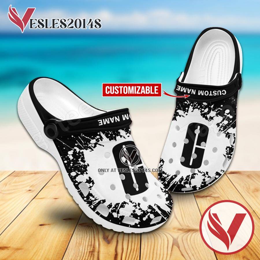 Clinique Logo Crocs Clogs, Unique Footwear For Fans