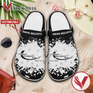 Clinton Technical School Crocs Classic Clogs, Unique Footwear For Fans 1
