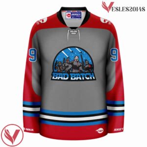 Clone Force 99 The Bad Batch Red Gray Jersey, For Starwar Fans - Vesles2014S 2