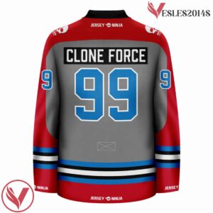 Clone Force 99 The Bad Batch Red Gray Jersey, For Starwar Fans - Vesles2014S 3