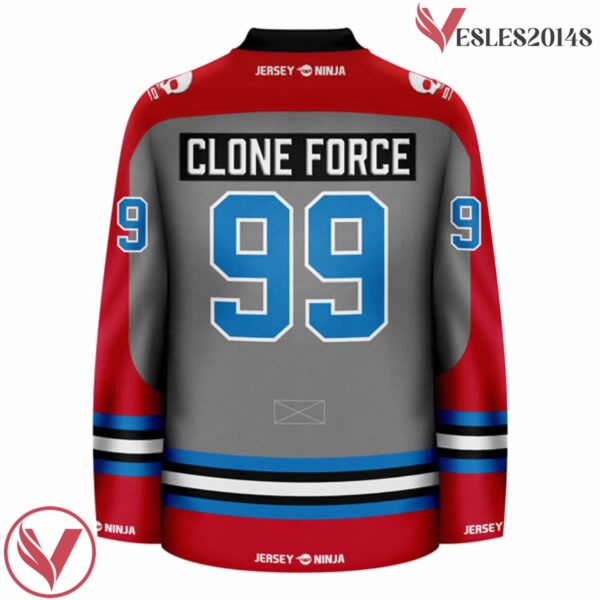 Clone Force 99 The Bad Batch Red Gray Jersey, For Starwar Fans - Vesles2014S 3