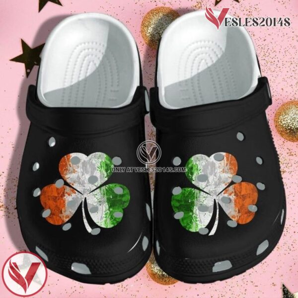 Clover Irish Flag Clog Shoes St Patricks Day – Irish Cute Gifts For Women, Unique Gift From  Vesles2014S