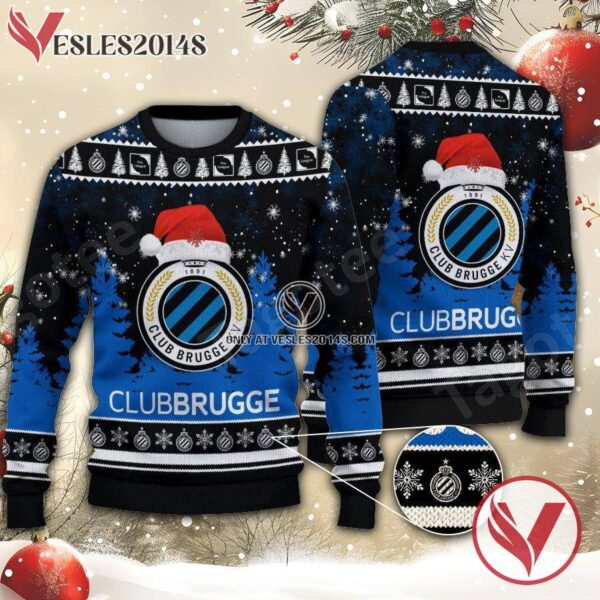 Club Brugge KV Sport Ugly Christmas Sweater, Unique Gifts For Fans - Vesles2014aS 1